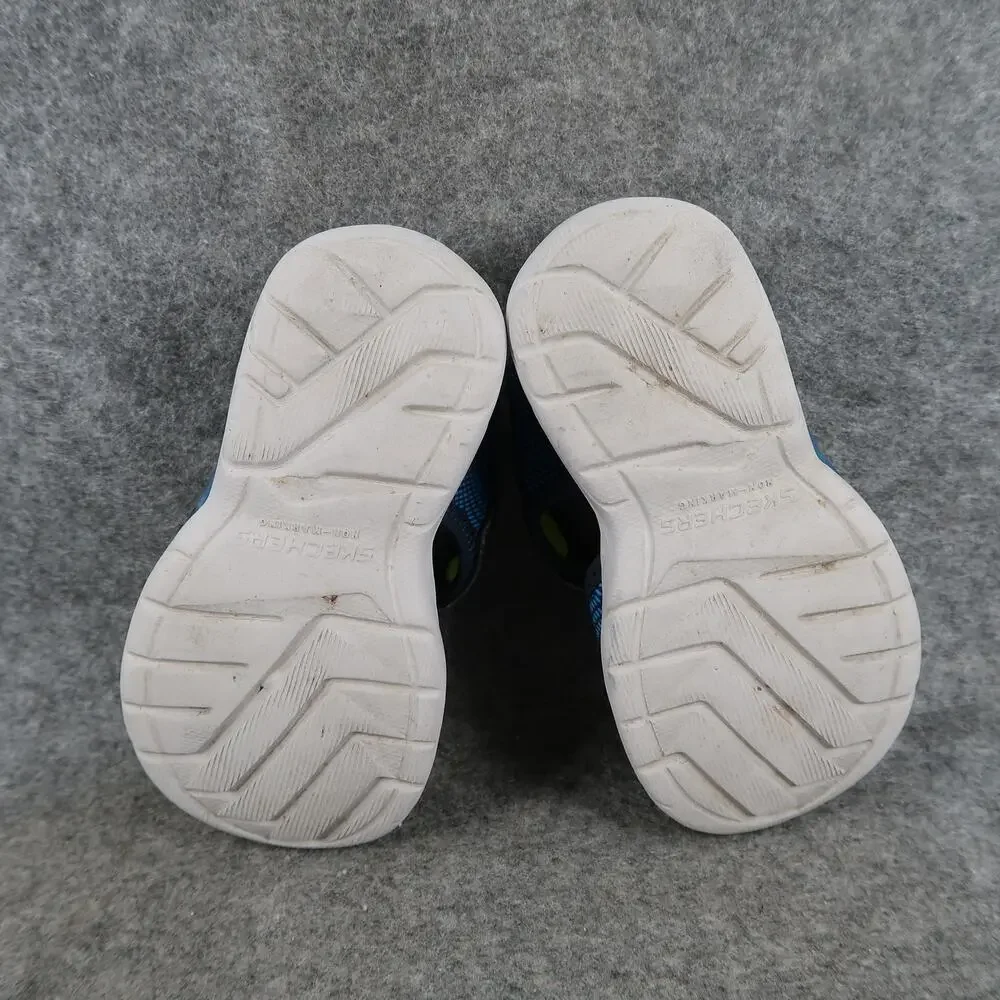 Skechers Shoes Toddler Baby 7 Sandals Adjustable Comfort Casual Kids Blue Green